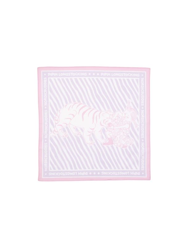 Scarf Pippi Longstocking and tiger - Purple/pink