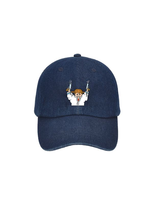 Cap Pippi Langstrumpf Jeans Dunkelblau – Erwachsene