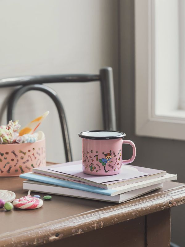 Enamel mug Pippi Longstocking Candy 2,5 dl
