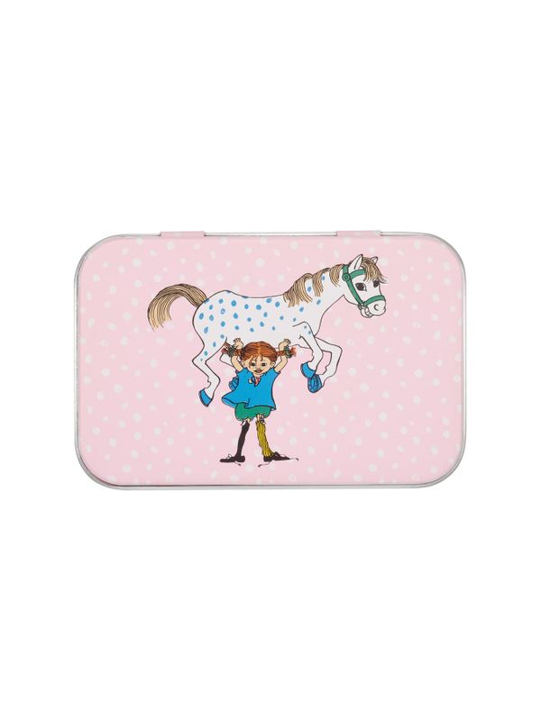Kleine Blechdose Pippi & Kleiner Onkel – Rosa