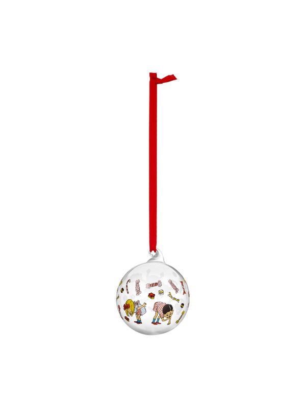 Weihnachtskugel Pippi Langstrumpf & Bonbons – Ø 7 cm