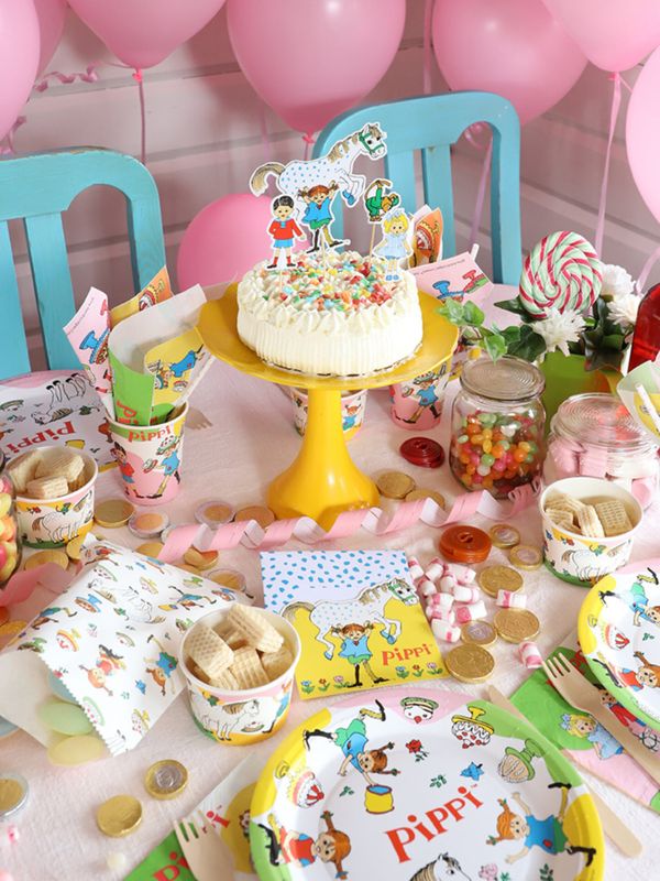 Party-Set Pippi Langstrumpf Groß – 8 Personen