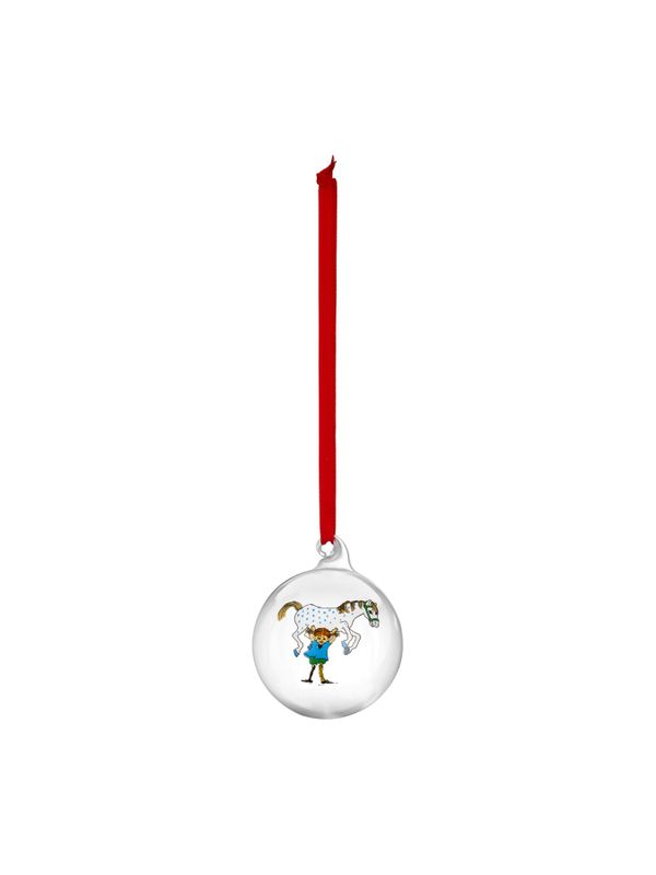 Weihnachtskugel Pippi Langstrumpf & Kleiner Onkel – Ø 7 cm