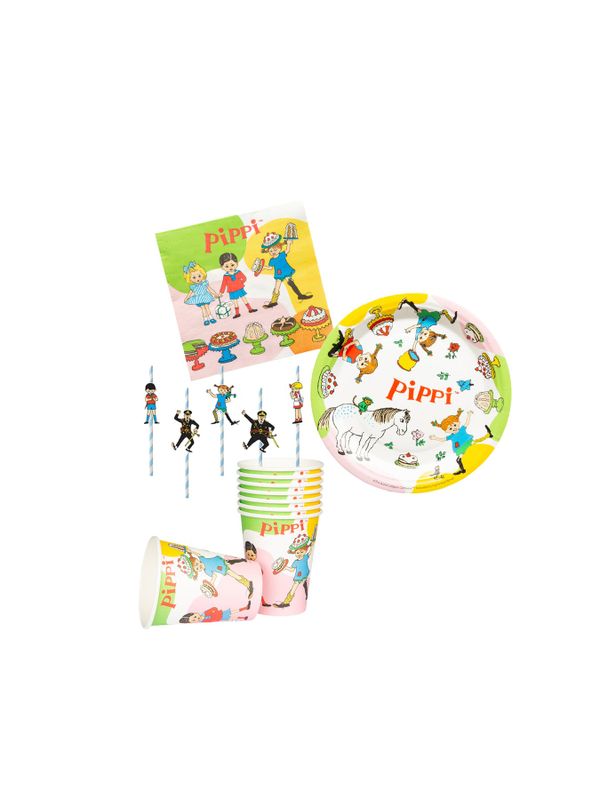 Party-Set Pippi Langstrumpf Klein – 8 Personen