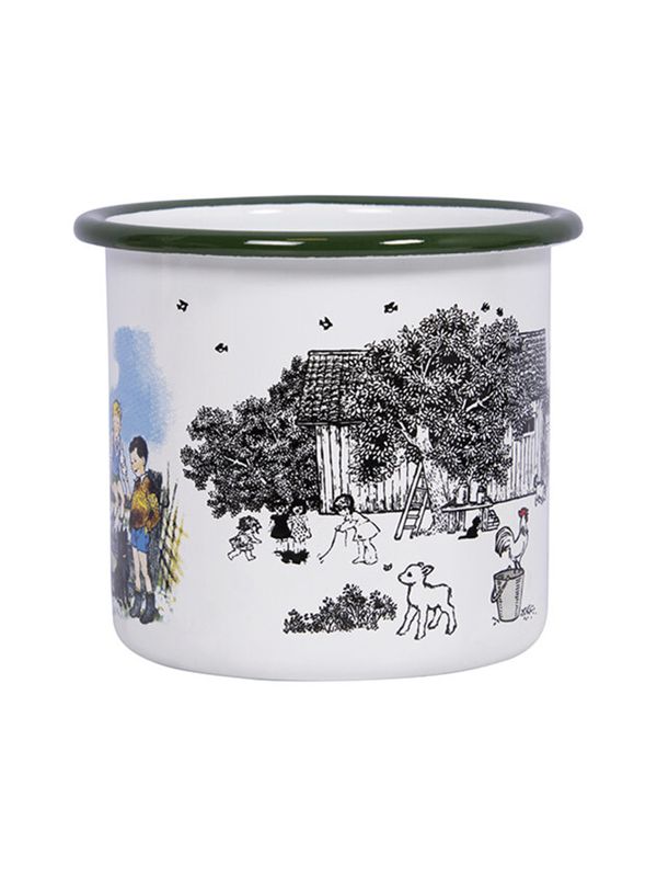 Enamel mug Children of Noisy Village - 3,5 dl