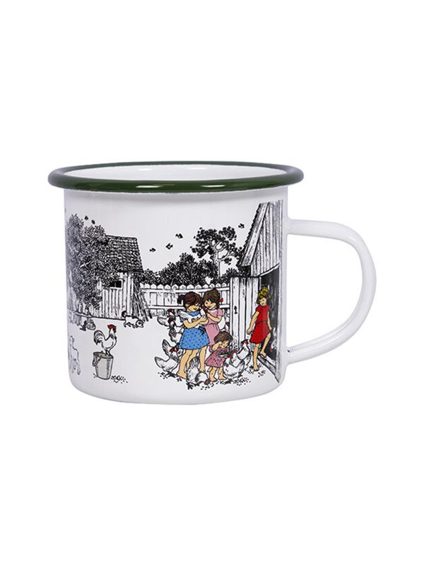 Enamel mug Children of Noisy Village - 3,5 dl