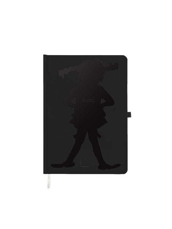 Notebook Pippi Longstocking - Black on Black