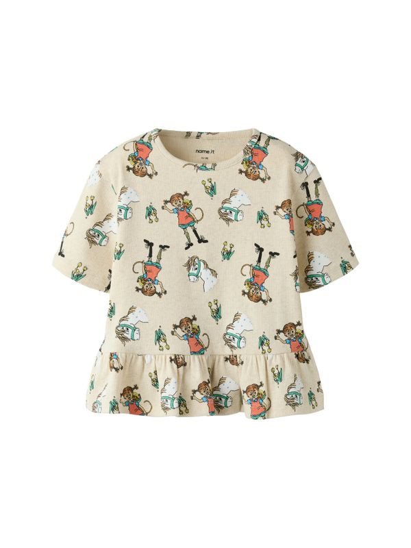 T-Shirt-Pippi Langstrumpf & Freunde – Beige