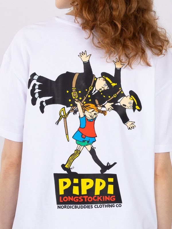 T-shirt Pippi Långstrump lyfter poliserna