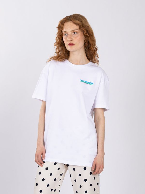 T-shirt Pippi Longstocking lifting horse - Blue print