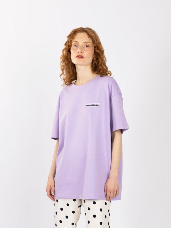 T-shirt Pippi Longstocking lifting horse - Purple