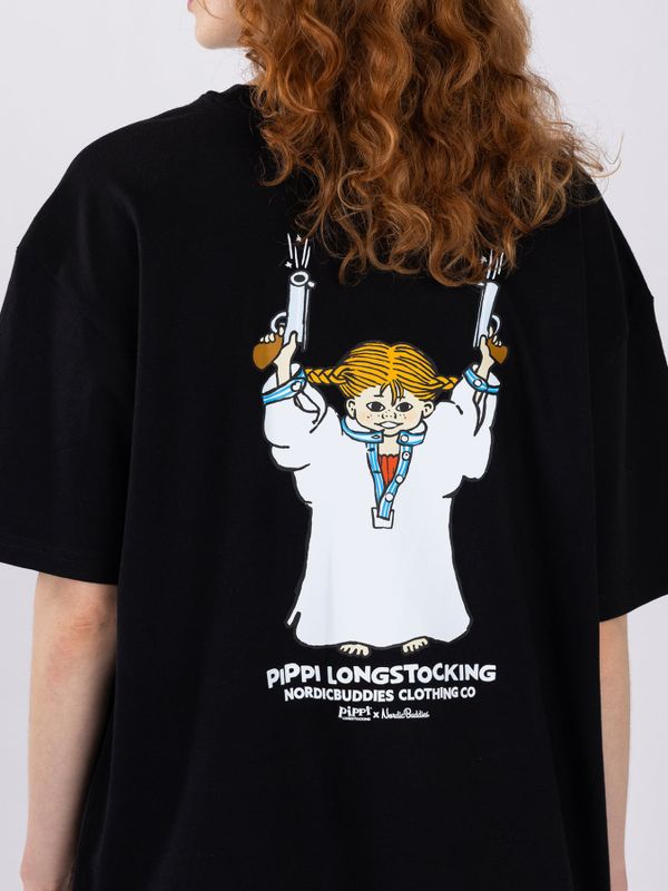 T-shirt Pippi Longstocking nightgown - Black