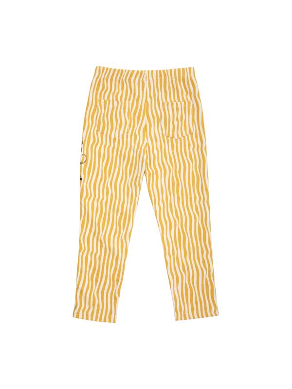 Leggings Pippi Longstocking striped - Yellow