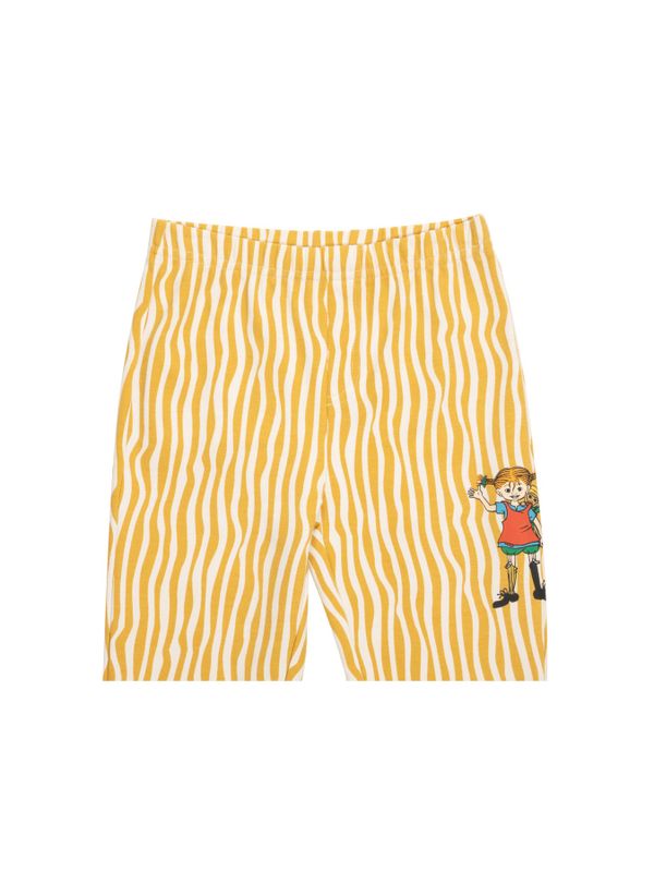 Leggings Pippi Longstocking striped - Yellow