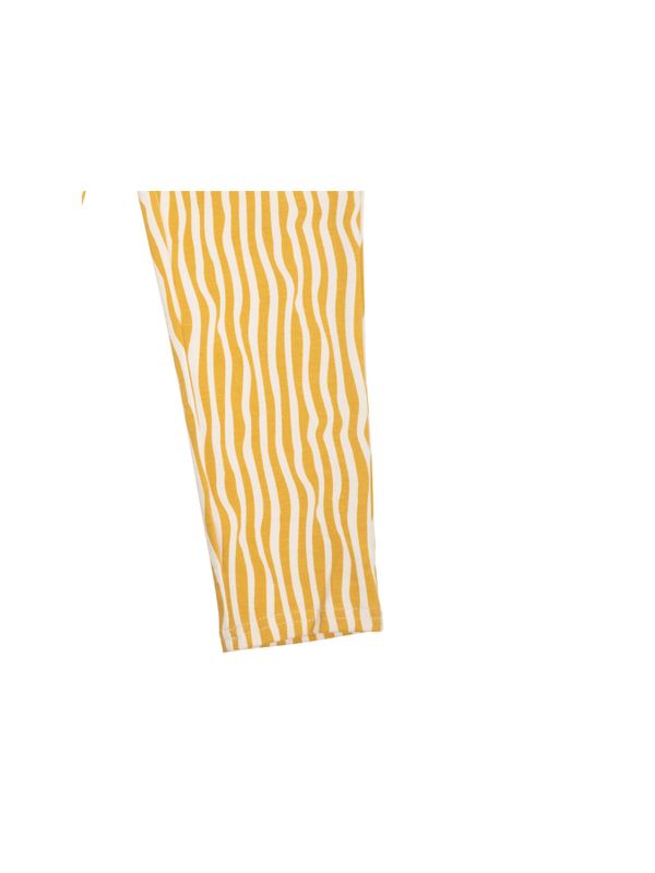 Leggings Pippi Longstocking striped - Yellow