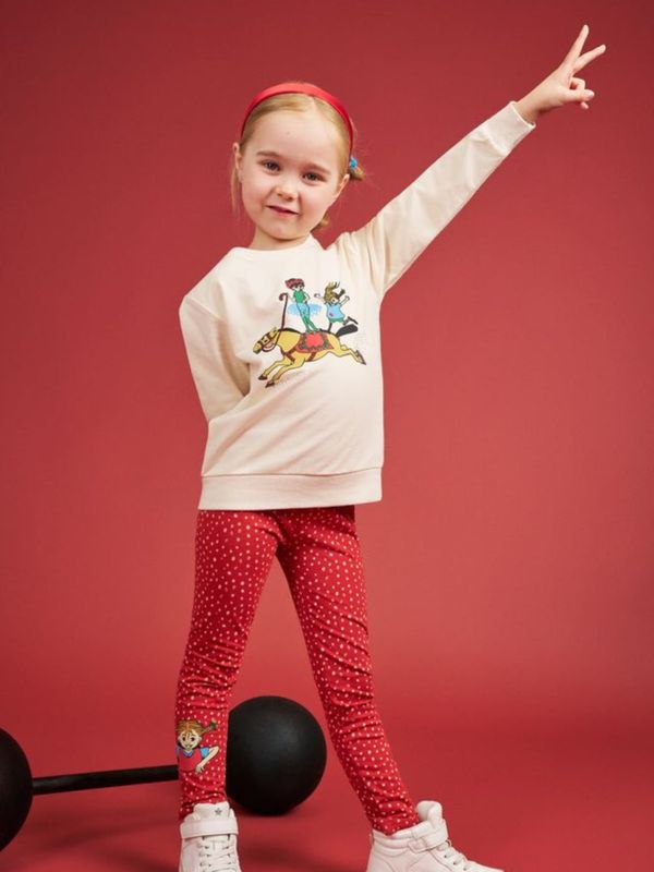 Sweatshirt Pippi Longstocking Circus - White