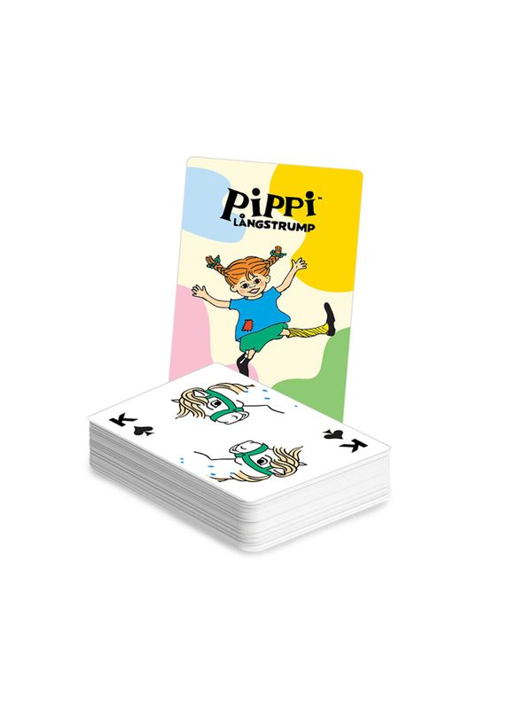 Playing cards tin box Pippi Longstocking & her friends