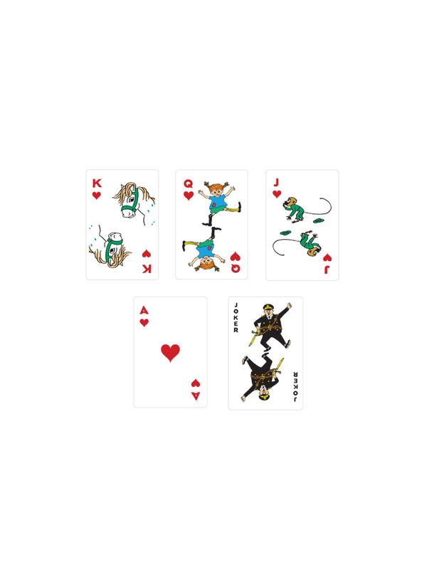 Playing cards tin box Pippi Longstocking & her friends
