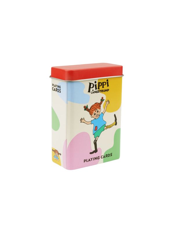Playing cards tin box Pippi Longstocking & her friends