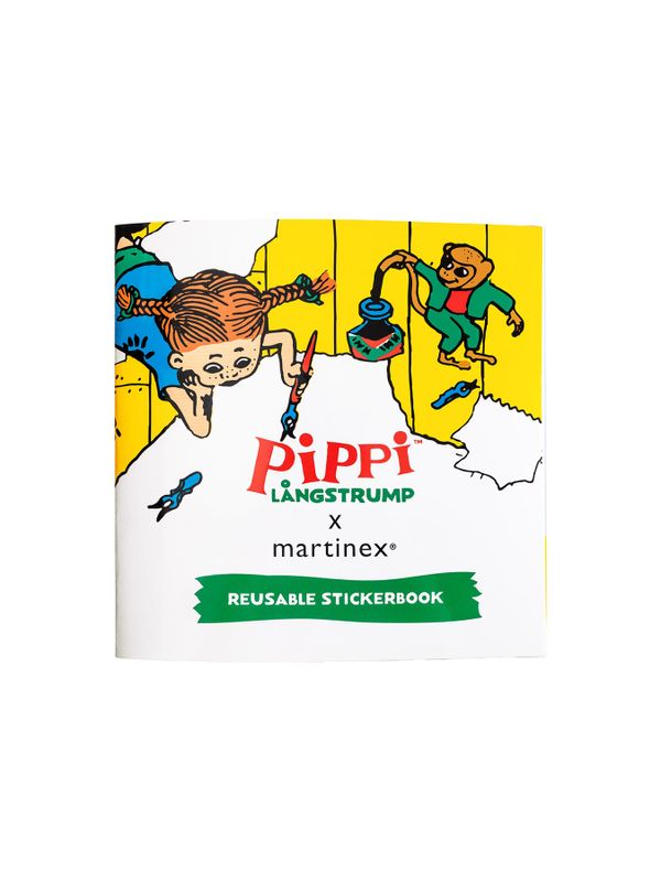 Pippi Långstrump Klistermärkesbok – återanvändbara stickers