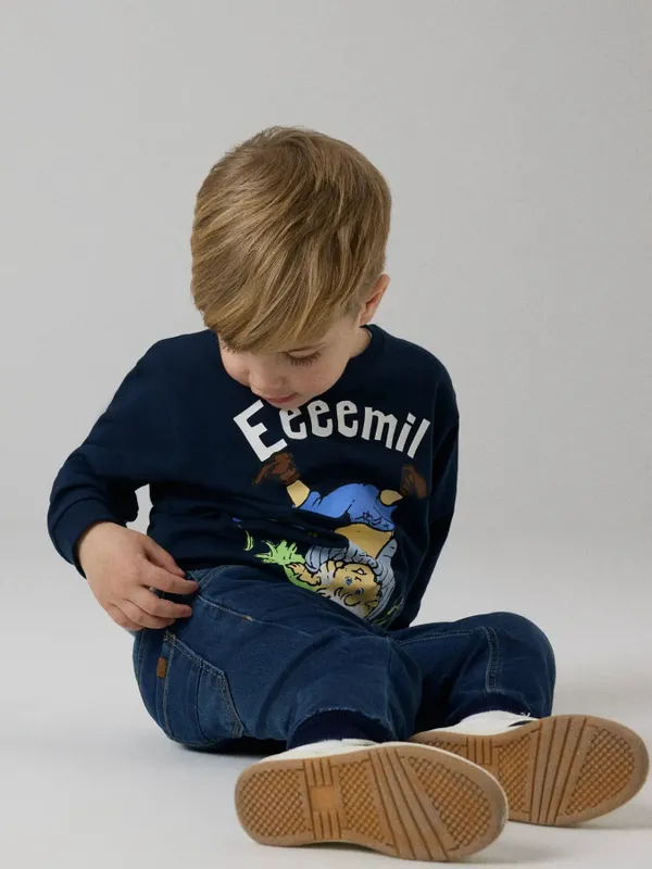 Sweatshirt Michel aus Lönneberga – Dunkelblau