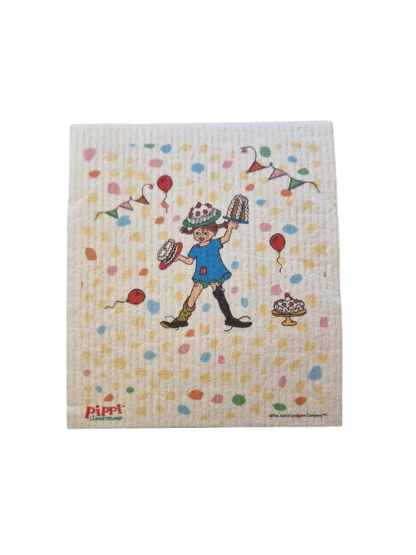 Dishcloth Pippi Longstocking Birthday