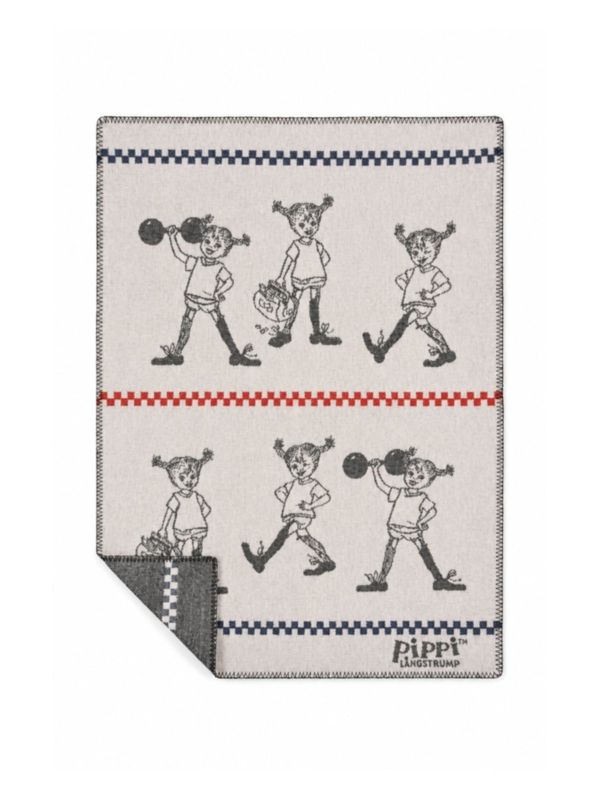 Babydecke Pippi Langstrumpf – Merinowolle 70 x 90 cm