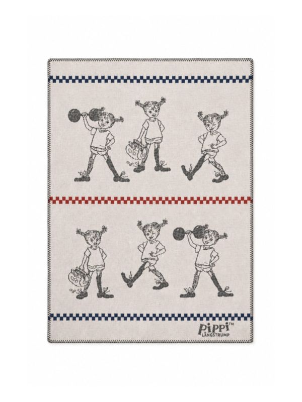 Babydecke Pippi Langstrumpf – Merinowolle 70 x 90 cm