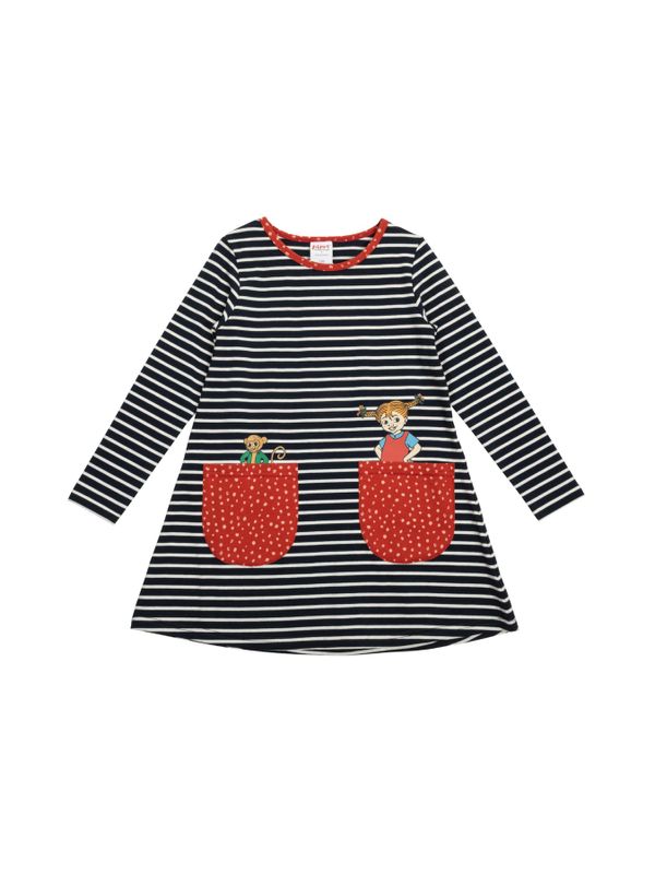 Striped dress Pippi Longstocking - Dark blue