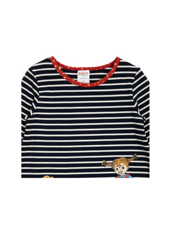 Striped dress Pippi Longstocking - Dark blue