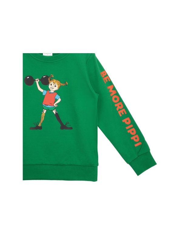 Sweatshirt Pippi Longstocking Be more Pippi - Green