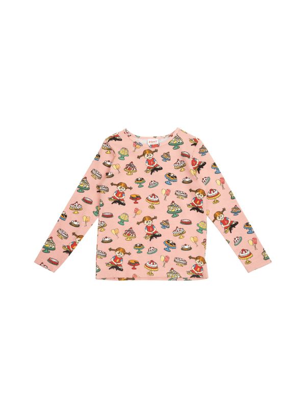 Long sleeved top Pippi Longstocking Cakes - Pink