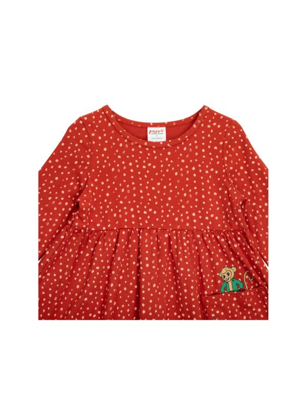 Dress Pippi Longstocking & Mr. Nilsson Dots - Red