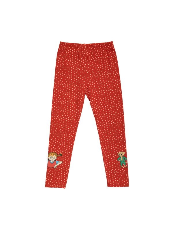 Leggings Pippi Langstrumpf Punkte – Rot/Rosa