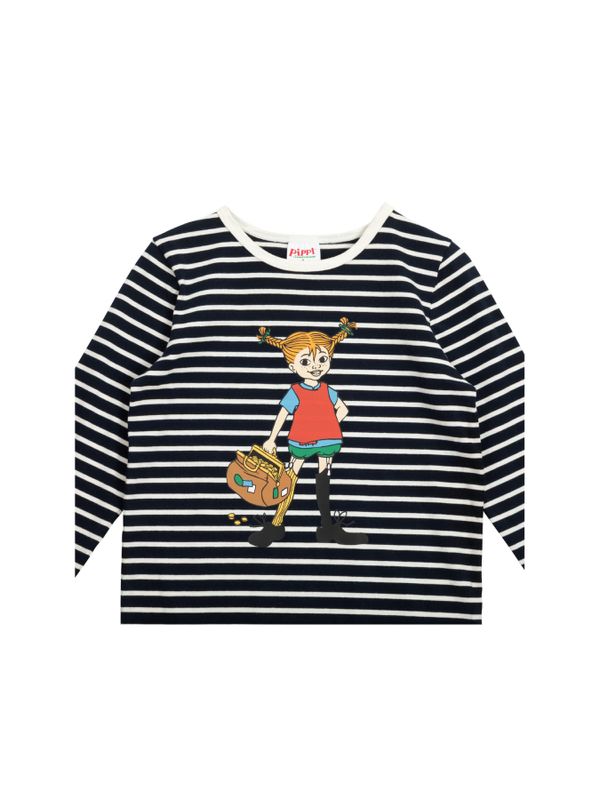 Longsleeved top Pippi Longstocking treasure chest - Dark blue