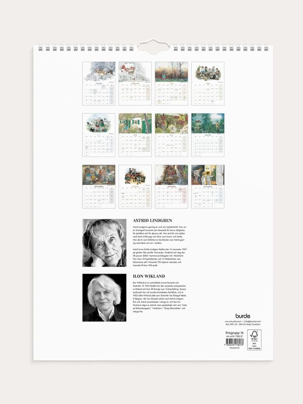 Wandkalender 2027 -Ilon Wikland
