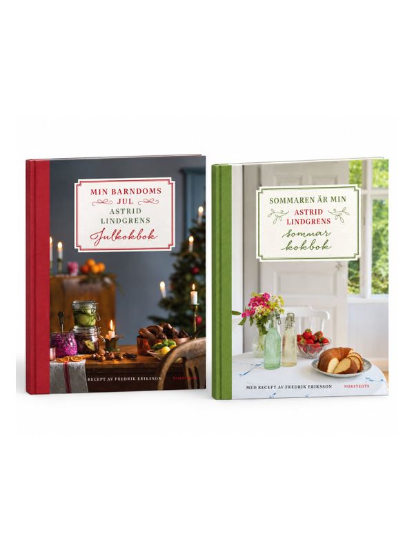 Book set Astrid Lindgrens cookbooks - Min Barndoms jul julkokbok & Sommaren är min sommarkokbok