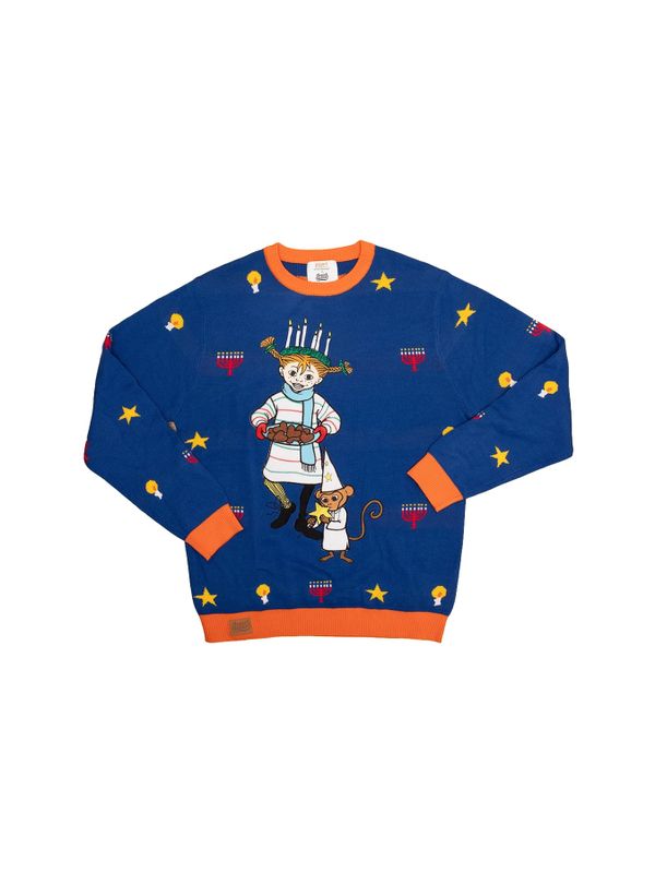 Weihnachtspullover Pippi Langstrumpf Lucia – Unisex