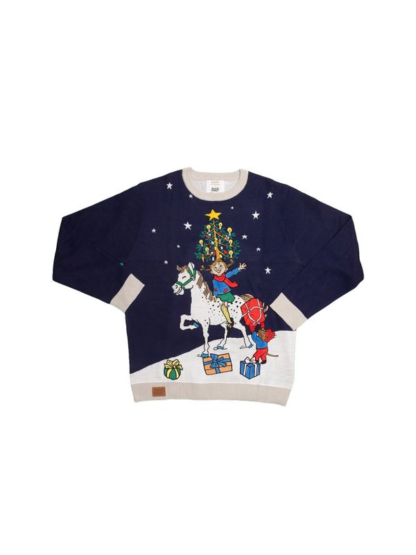 Weihnachtspullover Pippi Langstrumpf rettet Weihnachten – Unisex