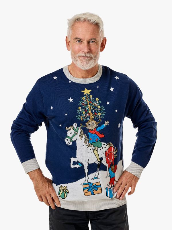 Weihnachtspullover Pippi Langstrumpf rettet Weihnachten – Unisex