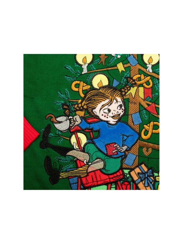Weihnachtspullover Pippi Langstrumpf am Weihnachtsbaum – Unisex