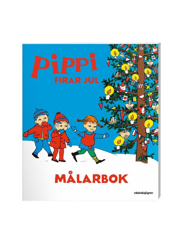 Målarbok Pippi Långstrump firar jul