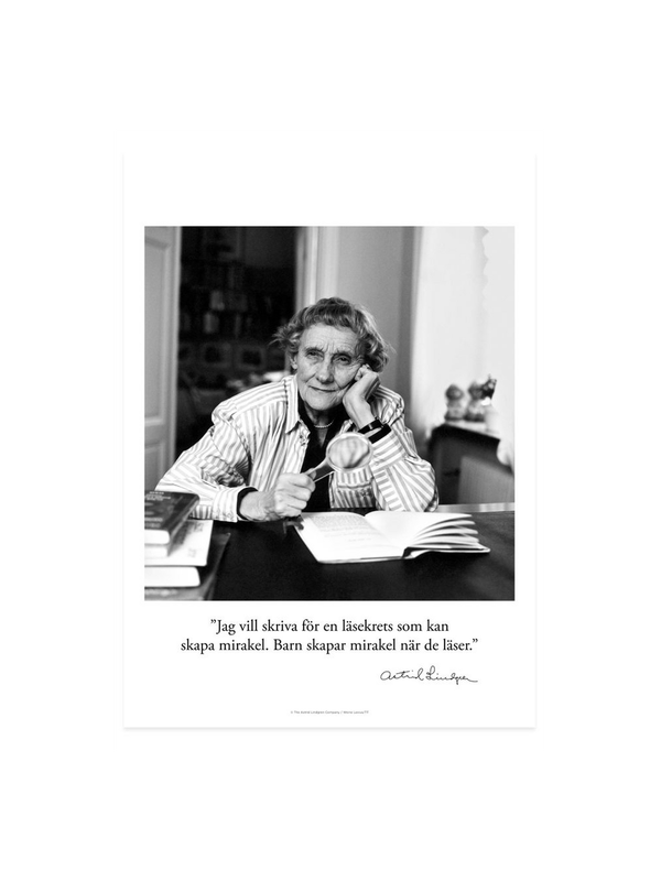 Poster Astrid Lindgren - Mirakel - 21x29,7 cm