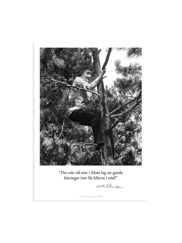 Poster Astrid Lindgren - Kletterbäume - 13x18 cm