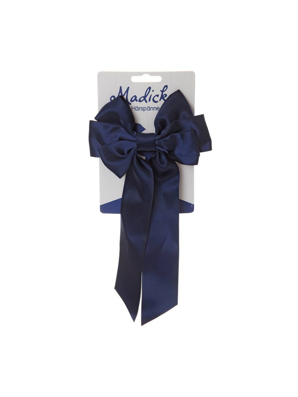 Hair Slide with Bow Madicken Navy Blue