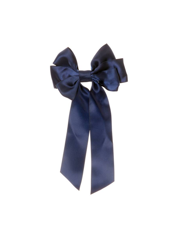 Hair Slide with Bow Madicken Navy Blue