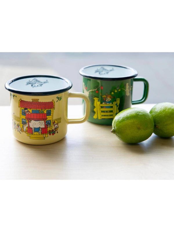 Enamel mug Pippi Villa Villekulla 0.37 l