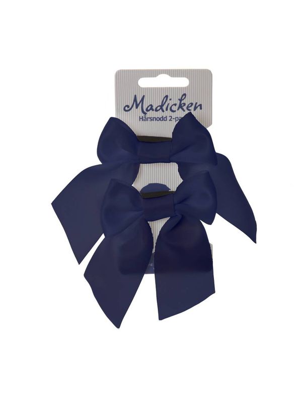 Hairband with Bow Madicken Navy Blue 2-pack