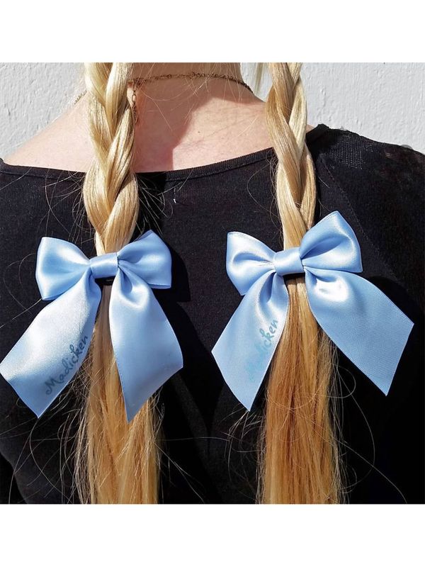 Hairband with Bow Madicken Light Blue 2-pack