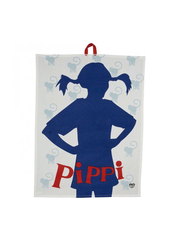 Geschirrtuch -  Pippi Langstrumpf-Silhouette